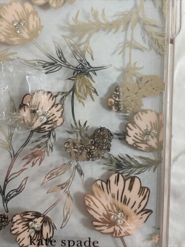 Kate Spade New York Protective Case iPhone 12 & 12 Pro Floral Clear Rhinestone