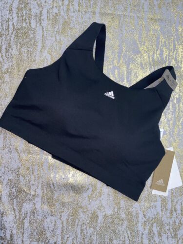 Adidas Black Solid Racerback Ultimate Alpha Sports Bra Women’s Sze. XLARGE
