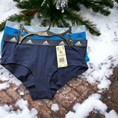 Adidas Women's 3-PK Cotton Boy Shorts Underwear 4A1H32 (Size XL) NWT MSRP $36