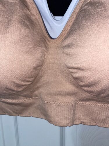 Delta Burke 3-Pack Seamless Bras Size 2X Soft Comfort Lounge Removable Pads