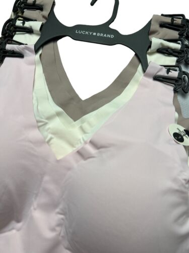 Lucky Brand Set Of 3~Seamless Laser Cut Bras LVD1905343~Sz.L~Multicolor ~UNIQUE