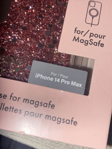 Kate Spade Phone Case iPhone 14 Pro Max  Magsafe Rosy Glitter Beautiful!!