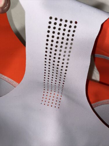 Reebok Women's Puremove Workout Sports Bra SMALL GRAY/ORANGE Retail $60 NEW