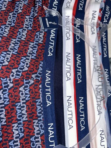 Nautica ~ 5-Pair Women's Boyshorts NT9695 Underwear Panties Polyester Blend ~ 1X