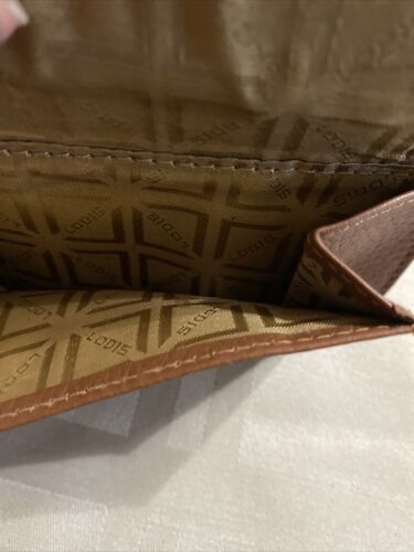 LODIS Coin Purse  Wallet Brown Cognac Genuine Leather - ABSOLUTELY BEAUTIFUL!!!