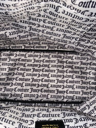 JUICY COUTURE WEEKENDER BAG RAINBOW BLACK BOLD WORD PLAY RETAIL$109 BEAUTIFUL !