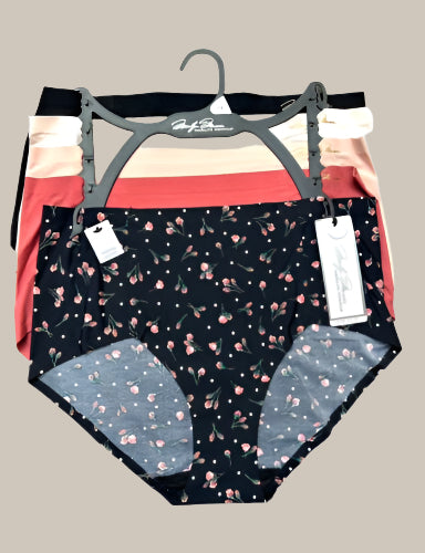 MARILYN MONROE~ 5 Pack FIT BRIEFS NO SHOW~MM9549~MULTICOLOR~ALL SIZES~GREAT FIT!