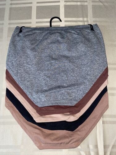 Delta Burke ~ 5 Pack ~ Women's Brief Underwear Panties Nylon Blend ~ 9/2X