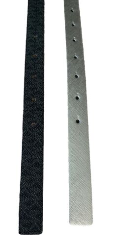 Michael Kors belts 2 For 1 Black MK Logo And Metallic Silver Buckles Silver