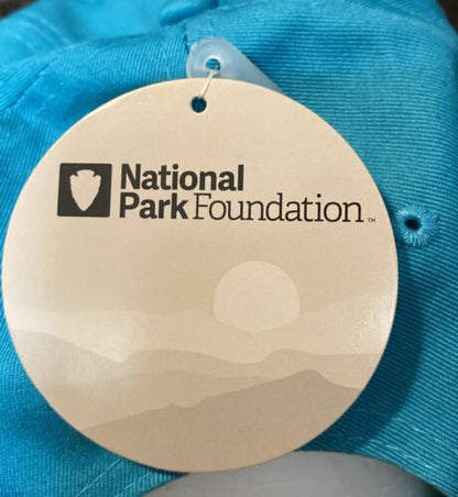 Zion National Park Cap Teal Blue Adjustable 100% Cotton H3 Headwear
