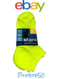 All Pro by GoldToe Women's 6-pair Socks - No Show, Bright Neon Colors, aquafx