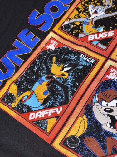 SPACE JAM - New Legacy Black T-Shirt XL  Bugs, Taz, Daffy, Marvin - Tune Squad