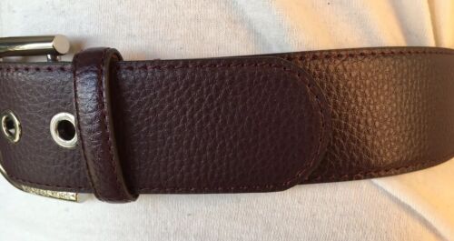 MICHAEL KORS BELT BURGUNDY  WITH SILVER BUCKLE REALLY DIFFERENT MSRP $58