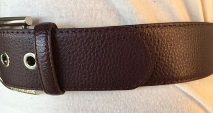 MICHAEL KORS BELT BURGUNDY  WITH SILVER BUCKLE REALLY DIFFERENT MSRP $58