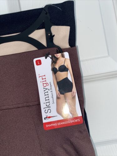 Skinnygirl Shaping Seamless Slip Shorts Size LARGE 3  pair Style SG7090￼￼ New