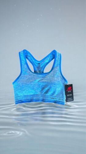 NEW BALANCE~Sports Bra~Medium Impact~Light Cobalt HTR~ALL SIZES~ GREAT FIT!
