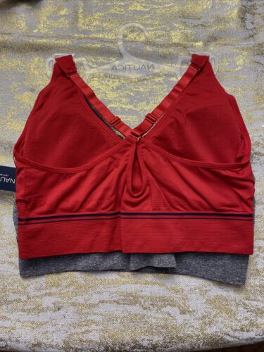 NÁUTICA 2PACK INTIMATES LOUNGE COMFORT BRAS SIZE XL MSRP $42 BEAUTIFUL CRO BACK