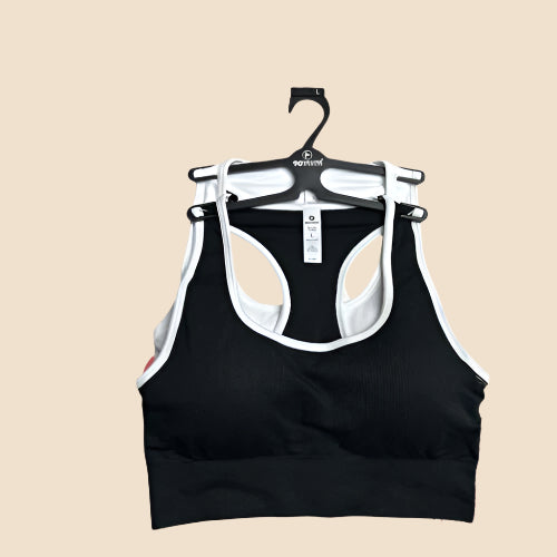 90 Degree By Reflex High Performance Full Support Sport  Bra Set-Two L- MSRP$58