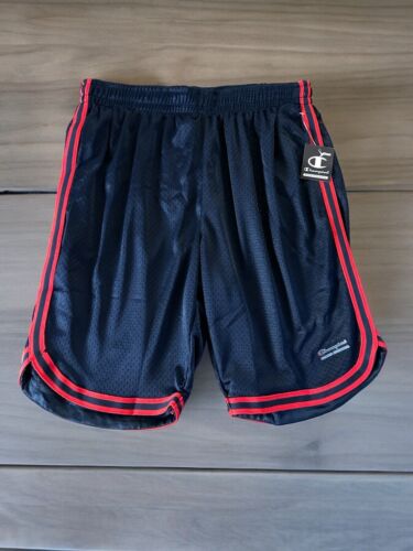 Champion Basketball Shorts Mens~Size Small Blue Mesh~Red Stripes~ Gym NEW