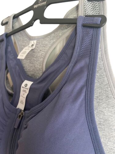 90 Degree By Reflex High Performance~ Full Support Sport  Bra Set-Two L MSRP$58