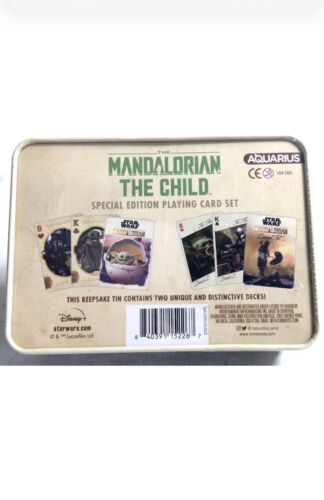 Star Wars Mandalorian The Child Baby Yoda Grogu Playing Card Deck Collectors Tin