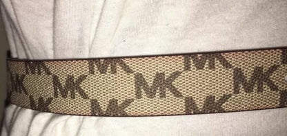 MICHAEL KORS BELT REVERSIBLE SKINNY WITH GOLD BUCKLE