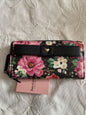 Juicy Couture Pick Ur Petal Black  13JCADTJC-BPP Wallet  Card Organizer CUTE!