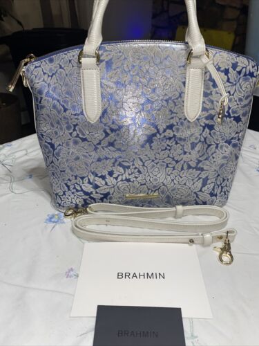 Brahmin Duxbury Satchel Aquarius Stratford Double Handle & Shoulder Bag UNIQUE!