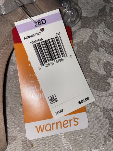 Warner's Elements of Bliss Wire-Free Contour Wide Band Bra RM3741A Size