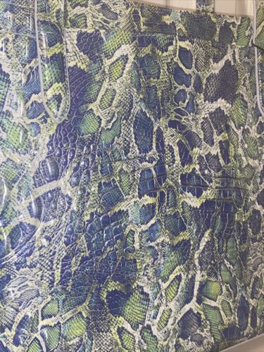 Brahmin Brooke Green Viper Melbourne Genuine Leather Tote Bag $365~NEW