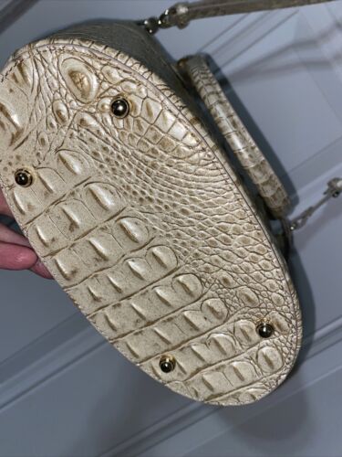 Brahmin Small Bowie Stardust Melbourne  Leather Bag-Double Handle UNIQUE!