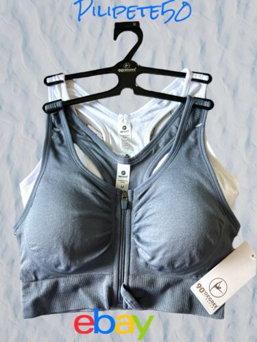 90 Degree By Reflex High Performance~ Full Support Sport  Bra Set-Two L~ $58