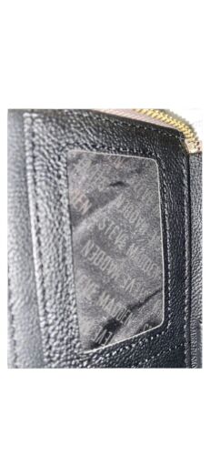 STEVE MADDEN WALLET MUSHROOM SMOOTH TEXTURED SILVER ZIPPER BZIPPY ~ BEAUTIFUL !