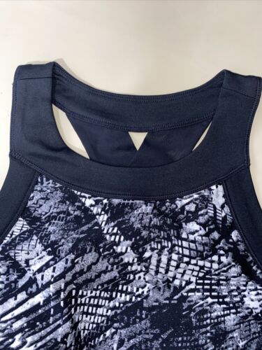 DKNY Donna Karan Printed Fitness Geometrical Design Sports Bra LARGE MSRP $48