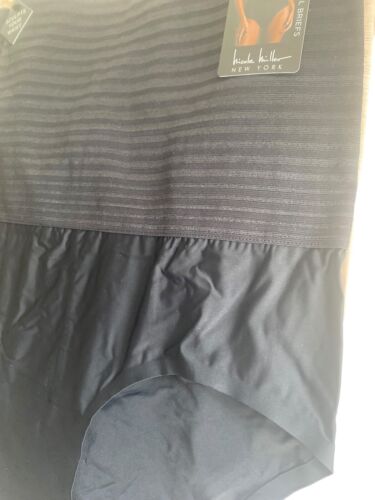 NICOLE MILLER NY~2 Pack~Hi-Waist Control Brief ~Style NM7616~TONES YOUR TUMMY~XL