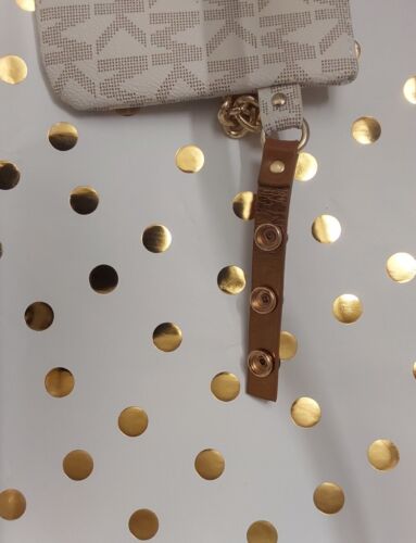 MICHAEL KORS FANNY PACK VANILLA GOLD CHAIN ZIPPER WOW! SIZE MEDIUM !