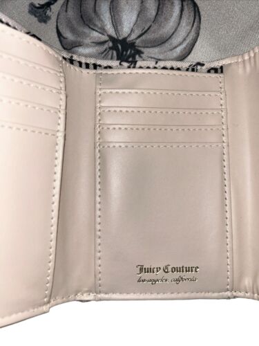 Juicy Couture Ivory Wallet CardHolder~JC Rhinestones Embedded~Trifold~CLASSY~NEW