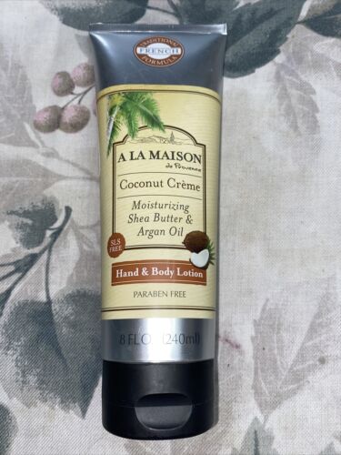 A La Maison Coconut Creme 8fl oz 240 ml Moisturizing Shea Butter Oil Hand & Body