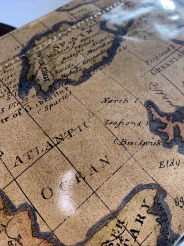Patricia Nash Handbag ~ Ryton Leather XBDY P949414~European Map-NWT~REAR FIND!!!