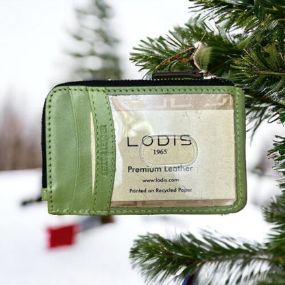 Lodis Wallet~Cardcase~Coin Holder Green Catalina~RFID Protection~Genuine Leather