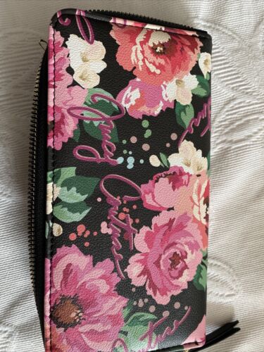 Juicy Couture Pick Ur Petal Black  13JCADTJC-BPP Wallet  Card Organizer CUTE!