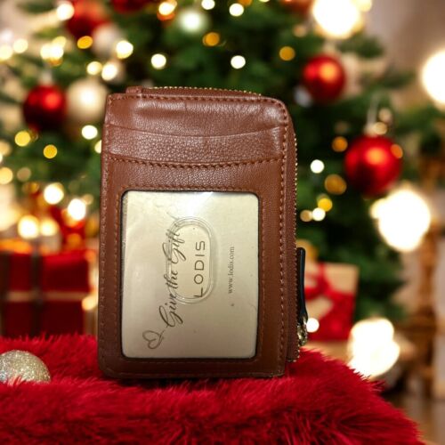 Lodis Wallet  Brown Catalina RFID Protection Genuine Leather