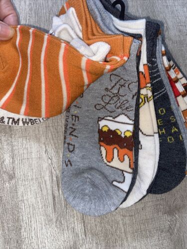FRIENDS TV SERIES ~ Womens No Show Socks Pack of 10 Size 4-10~ FANTASTIC & CUTE!