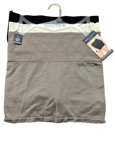 NAUTICA INTIMATES NT7099-3 PCK  SUPER SOFT SEAMLESS SLIP SHORTS~MEDIUM~GREAT FIT