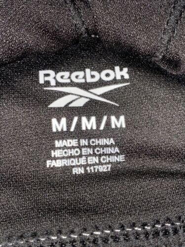 REEBOK MATCH BRA CHARCOAL HEATHER/BLACK MESH REW211BR02003 M/M  MSRP $40 NEW