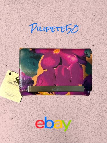 Patricia Nash Bloom Romance Cametti Genuine Leather RFID Wallet P143475 NWT $109