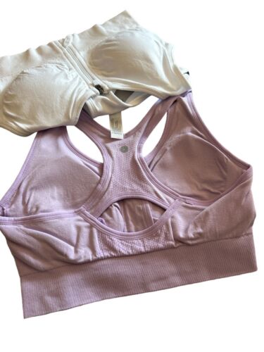 90 Degree By Reflex High Performance~Full Support Sport  Bra Set-Two L~MSRP$58