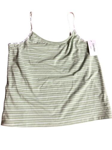 Calvin Klein Women's Carousel Logo Camisole & Short Pajama~Set Cotton XL~QP1391X