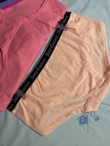 JUICY COUTURE JC4385~ 5 Pack SIGNATURE WAIST COMFY SEAMLESS HIPSTER PANTIES L