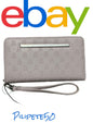 STEVE MADDEN WALLET WRISTLET ZIP AROUND PINK BLUSH STAMPED LOGO VERY DIFFERENT!!